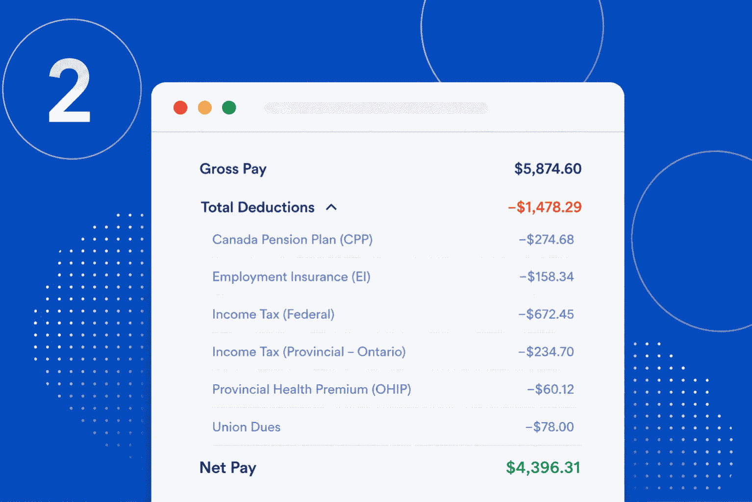 Canada paystub maker — enter earnings with CPP, EI and provincial tax calculations